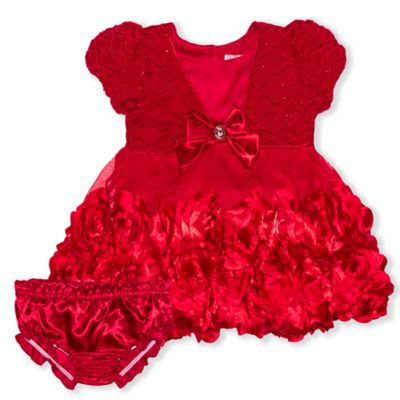Nannette Baby® 2-Piece Bow Dress and 