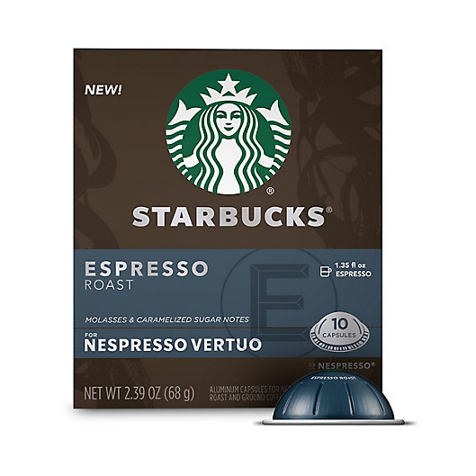 Alternate image 1 for Starbucks® by Nespresso® Vertuo Line Espresso Roast Coffee Capsules 10-Count