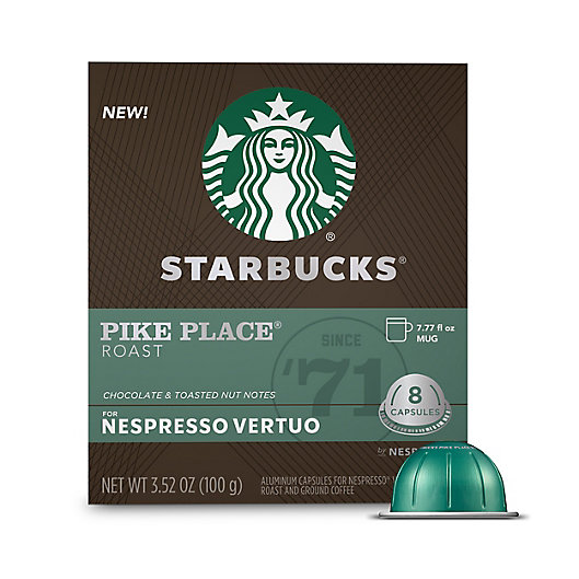 Alternate image 1 for Starbucks® by Nespresso® VertuoLine Pike Place Coffee Capsules 8-Count