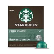 Starbucks&reg; by Nespresso&reg; VertuoLine Pike Place Coffee Capsules 8-Count
