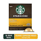 Alternate image 9 for Starbucks&reg; by Nespresso&reg; VertuoLine Blonde Espresso Capsules 10-Count