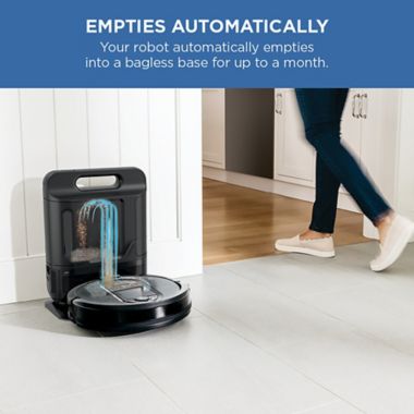 Shark IQ Robot Vacuum with XL Self Empty Base, Bagless, Self Cleaning Brushroll RV1001AE. View a larger version of this product image.