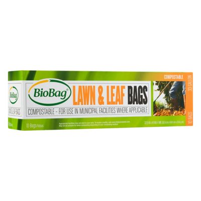 BioBag&reg; 10-Count 33-Gallon Lawn & Leaf Compostable Bags