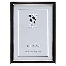 W Home™ Enamel 5-Inch x 7-Inch Picture Frame in Black
