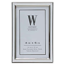 W Home™ Enamel 4-Inch x 6-Inch Picture Frame in White