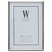 W Home&trade; 5-Inch x 7-Inch Narrow Picture Frame in Silver