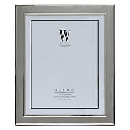 W Home™ 8-Inch x 10-Inch Wide Border Picture Frame in Silver