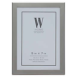 W Home™ Plain Border 5-Inch x 7-Inch Picture Frame in Silver
