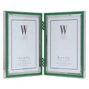 W Home&trade; 2-Photo 5-Inch x 7-Inch Enamel Picture Frame