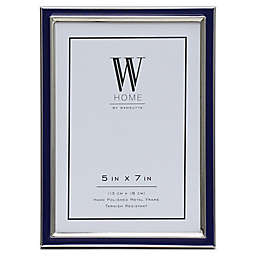 W Home™ 5-Inch x 7-Inch Enamel Picture Frame in Navy Blue
