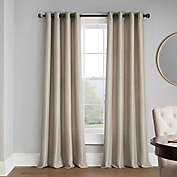 Casual Luxe Talya Solid 84-Inch Grommet Room Darkening Curtain Panel in Champagne (Single)