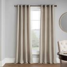 Alternate image 0 for Casual Luxe Talya Solid 84-Inch Grommet Room Darkening Curtain Panel in Champagne (Single)