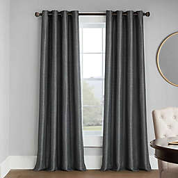 Casual Luxe Talya Solid 108-Inch Grommet Room Darkening Curtain Panel in Pewter (Single)