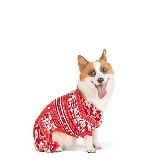 Alternate image 1 for Bee & Willow™ Fleece Dog Pajamas in Red
