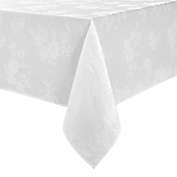Spring Jubilee Damask 60-Inch x 144-Inch Oblong Tablecloth in White