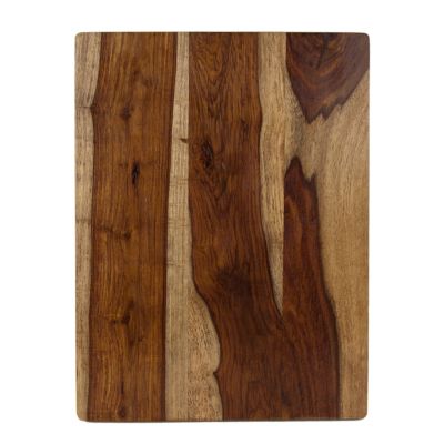 Our Table&trade; 12-Inch x 16-Inch Non-Slip Gourmet Sheesham Wood Cutting Board