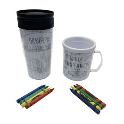 Hanukkah Color Me Mug &amp; Tumbler Set