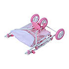 Alternate image 7 for Oliva&#39;s Little World Twinkle Stars Princess Deluxe Baby Doll Twin Stroller in Pink/White