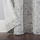 Alternate image 3 for No. 918&reg; Kenji Medallion 84-Inch Draft Shield Room Darkening Curtain Panel in Grey (Single)