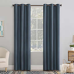No. 918® Lindstrom 63-Inch Room Darkening Grommet Window Curtain Panel in Blue (Single)