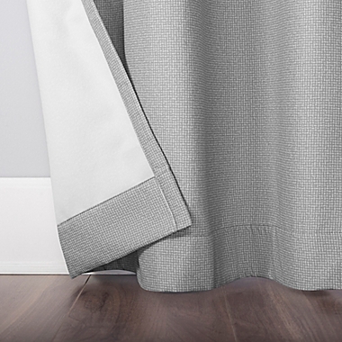 No. 918&reg; Lindstrom 84-Inch Room Darkening Grommet Window Curtain Panel in Grey (Single). View a larger version of this product image.