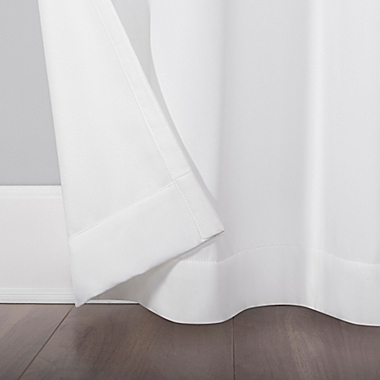 No. 918&reg; Lindstrom 96-Inch Room Darkening Grommet Window Curtain Panel in White (Single). View a larger version of this product image.