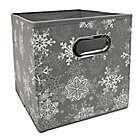 Alternate image 0 for Relaxed Living Serenity Snowfall 11-Inch Square Collapsible Storage Bin in Grey