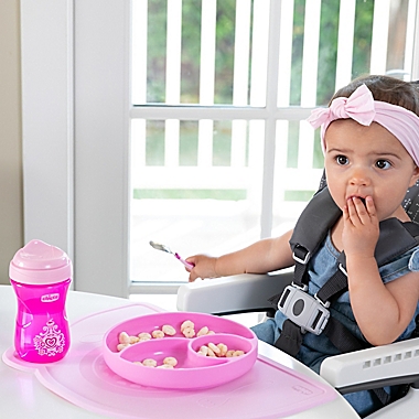 Chicco&reg; Easy Tablemat Silicone Placemat in Pink. View a larger version of this product image.