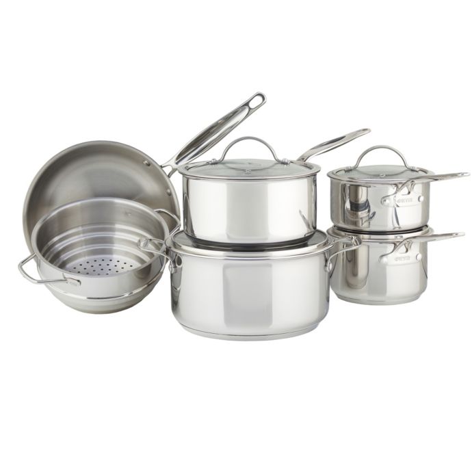 Meyer Chef Michael Smith Stainless Steel 10Piece Cookware Set Bed
