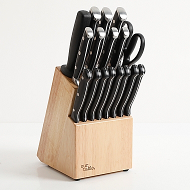 Our Table&trade; 18-Piece Triple Rivet Knife Block Set. View a larger version of this product image.