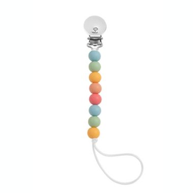 Loulou Lollipop&reg; Mini Lolli Pacifier Clip with Metal Fastener in Summer. View a larger version of this product image.
