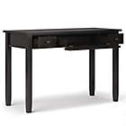 Alternate image 3 for Simpli Home Warm Shaker Solid Wood Desk in Hickory Brown