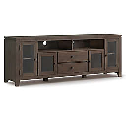 Simpli Home Cosmopolitan Solid Wood 72-Inch Wide TV Media Stand