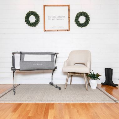 Baby Delight&reg; Beside Me&trade; Dreamer Bassinet &amp; Bedside Sleeper in Charcoal Tweed. View a larger version of this product image.