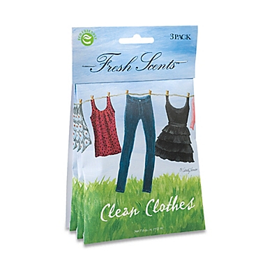 Fresh Scents&trade; Scent Packets in Clean Clothes (Set of 3). View a larger version of this product image.