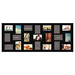 Gallery Solutions 21-Photo Collage Picture Frame in Black