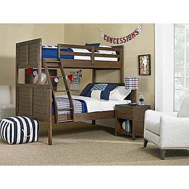Castello Twin Over Full Bunk Bed, Ti Amo Castello Double Dresser In Weathered Brown