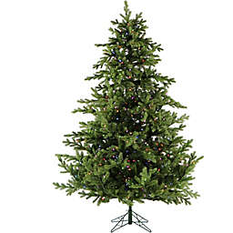 Fraser Hill Farm 7.5-Foot Pre-Lit Multicolored Foxtail Pine Artificial Christmas Tree