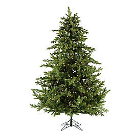 Fraser Hill Farm 12-Foot Foxtail Pine Pre-Lit Artificial Christmas Tree with Clear Lights