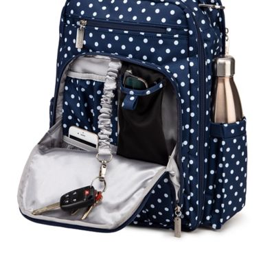 JuJuBe&reg; Be Right Back Diaper Backpack in Navy Duchess. View a larger version of this product image.