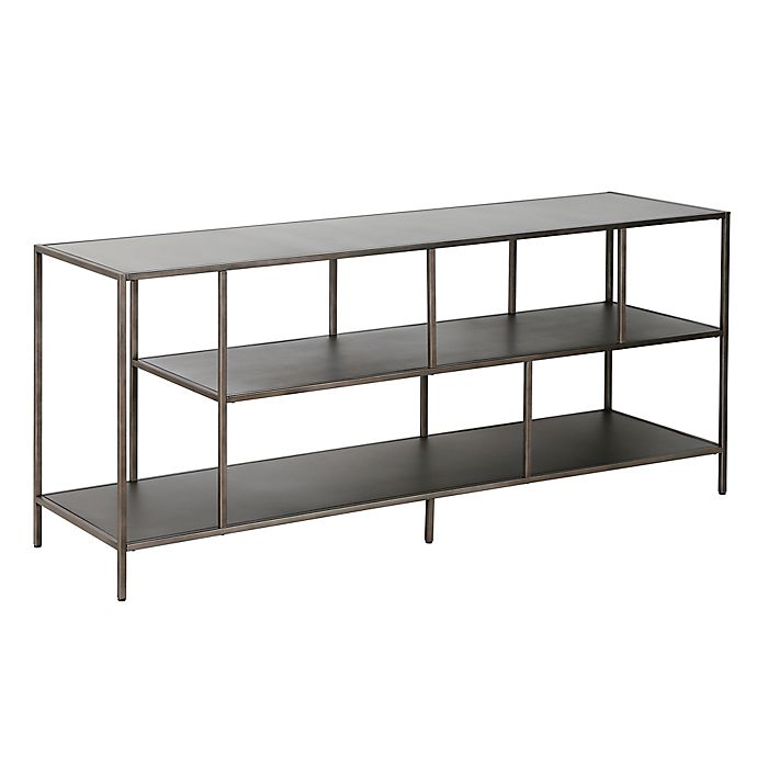 Winthrop 55 Inch Tv Stand With Metal, 55 Inch Tv Bookcase