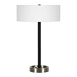 Hudson&Canal® Estella Table Lamp with White Fabric Shade