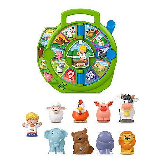 Alternate image 1 for Fisher-Price® Little People® Exploring Animals See N' Say Gift Set