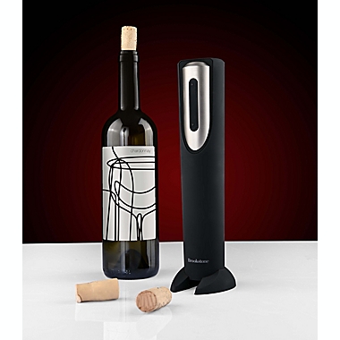 Brookstone&reg; Automatic Wine Opener in Black. View a larger version of this product image.