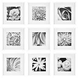 Gallery Perfect 9-Piece Wall Frame Set in White Wash