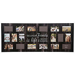 Gallery Solutions Family18-Photo Collage Picture Frame in Black