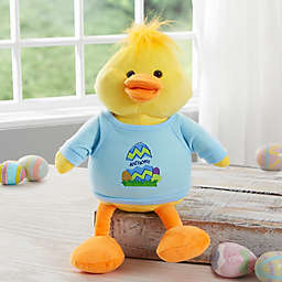 Aurora World Easter Egg Quacking Plush Duck in Blue