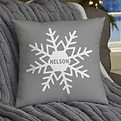 Snowflake Family Christmas Throw Pillow Collection