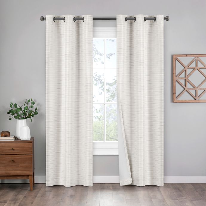 Eclipse Griffin 2Pack Grommet 100 Blackout Window Curtain Panels