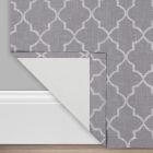 Alternate image 3 for Eclipse Leland Ogee 84-Inch Grommet 100% Blackout Window Curtain Panels in Grey (Set of 2)